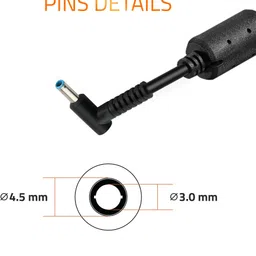 artis 45Watt Laptop Adapter without Power cord Compatible with 19.5V/2.31A, Pin Size: 4.5 x3.0 mm (BIS Certified) 45 W Adapter image 3