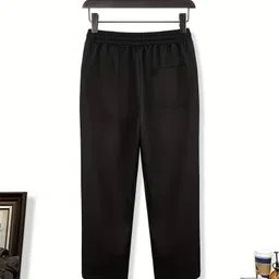progeny Men Solid Black Track Pants image 3