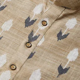 See Designs Men Floral Printed Block Print Cotton Kurta image 2