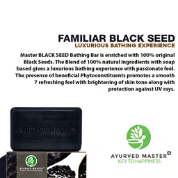 AYURVED MASTER Set of 5 Nigella Sativa Black Seed Oil Based Handmade Soaps - 125 g Each image 5