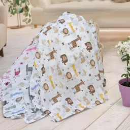 florida Animal Crib Swaddling Baby Blanket for Mild Winter image 3