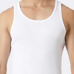 van heusen innerwear Van Heusen Men White Solid Antibacterial Quick Dry Vest 8905325972075 image 5