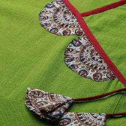 KALINI Plus Size Floral Yoke Design Thread Work Cotton Anarkali Kurta image 2