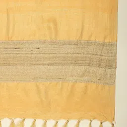 Dupatta Bazaar Women Yellow & Beige Two Tone Cotton Silk Dupatta image 4