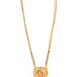Silvermerc Designs Gold-Plated Beaded Mangalsutra image 2
