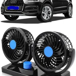 voddmars Car Fan 12V 360 Head 2 Speed Quiet Strong for All Auto Vehicles-PKND1281 Car Interior Fan-picture-13