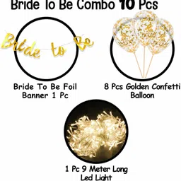 groovy dudz Bride To Be Decoration Kit Set - 10Pcs image 2