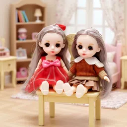 maadi Stylish Mini Fashion Doll Girl 15cm Movable Joints Cute Dolls Kids Birthday Gift-picture-44