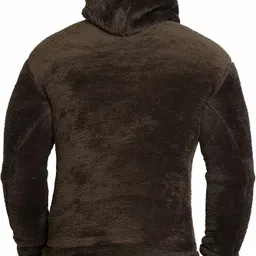 urban warms Men Full Sleeve Solid Hooded Sweatshirt image 2