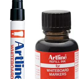 artline ESK-50 Refillable Ink for 500 Whiteboard Marker | 20ml x 10 (Black) | 20 ml Marker Refill image 3