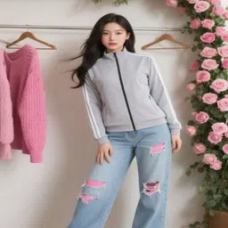 PERFECT PRODUCTIONS Solid Women Wind Cheater image 4