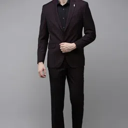 van heusen Men Single Breasted - 2 button Solid Suit-picture-10