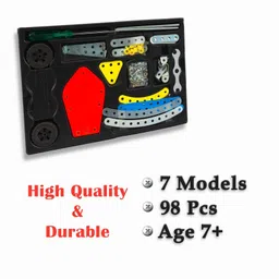 cloudtech Enginero Metal Plane & Helicopter Mechanical Toys Kit for Kids | 98pcs image 2