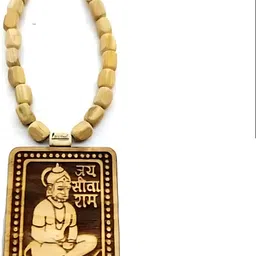 whitechimes Tulsi Kanthi Mala With Hanuman Ji Pendant for Men and Women Wood Pendant Wood Pendant image 4