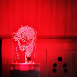 diona Jesus Christ Christian Cross Lord 3D Illusion LED Night Lamp Illusion Home Decor Acrylic 7Colour Changing Light Christmas Gifts wall night light Christmas gift Church Table Desk Lamp Wall Night Lamp image 3