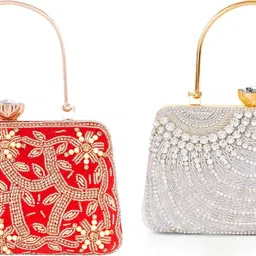 seamount Party Silver, Red Clutch-picture-12