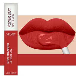 Forsure Set of 3 Power Stay Matte Lips Non-Transfer 12 Hours Stay Velvet Matte Liquid Lipstick - Cherry Maroon 09 - Bright Red 01- Deep Red 22 image 3
