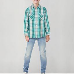 Gini and Jony Boys Standard Tartan Checks Opaque Checked Casual Shirt-picture-34