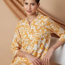 Melange by Lifestyle Printed Mandarin Collar Tunic-picture-12