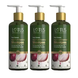 Lotus Botanicals Set Of 3 Red Onion Hair Fall Control Shampoo-300ml Each-picture-11