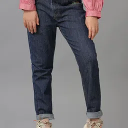 UNDER FOURTEEN ONLY Girls Regular Fit Mid-Rise Light Fade Jeans-picture-43