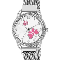 Gopal Shopcart Unisex Printed Dial & Bracelet Style Straps Watch C_23 SLV 315 Pink Dial-picture-34