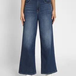 AMERICAN EAGLE OUTFITTERS High Rise Wide Leg Stretchable Jeans-image-5
