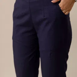 SwagSanskriti Women Easy Wash Trousers image 3