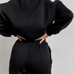 Mast & Harbour High Neck Sweatshirt with Joggers Co-Ords image 3