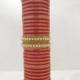 trylo fashion Set Of 2 Stone Studded & Beaded Bangles-picture-14