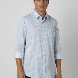 Van Heusen Sport Men Slim Fit Floral Printed Casual Cotton Shirt-picture-41
