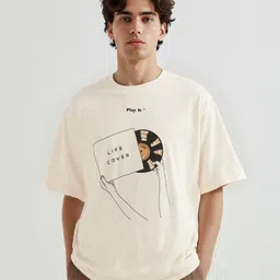 glitchez Oversized Graphic Printed Drop-Shoulder Sleeves T-shirt-picture-23