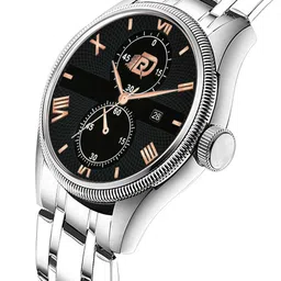 DOUBLERUN Men Dial & Stainless Steel Straps Analogue Multi Function Watch H05N28005 image 2