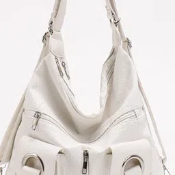 CORSICA PU Bucket Hobo Bag with Tasselled image 3