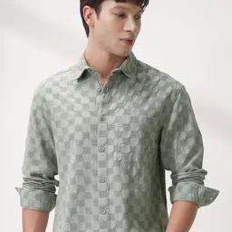 HIGHLANDER Men Comfort Opaque Checked Shirt-picture-18