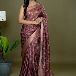 HELLA FASHIONS Ethnic Motifs Zari Art Silk Handloom Saree-picture-33
