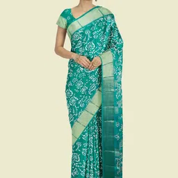 The Chennai Silks Paisley Printed Zari Banarasi Saree-image-73