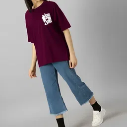 Parona Women Printed Applique T-shirt image 4