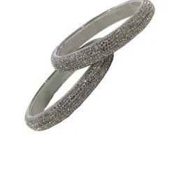 ZULKA Set Of 2 Zircon Gemstone-Studded Kada image 5