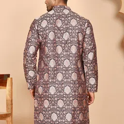 Jompers Floral Printed Mandarin Collar Kurta image 3
