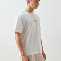 Red Flame Men Floral Printed Polo Collar Cotton Relaxed Fit T-shirt image 3