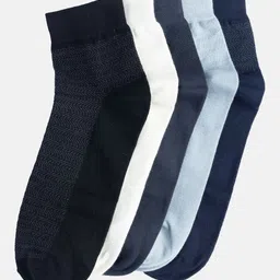 Texlon Men Pack Of 5 Odour Free Ankle-Length Socks image 3