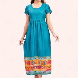 RITIJYA Women Floral Printed Floral Maternity Anarkali Kurta image 5