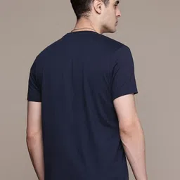 Moda Rapido Men Regular Fit Graphic Printed Round Neck Cotton T-shirt image 3