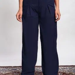 SVKETAIL Women Relaxed Fit Pleated Trousers-picture-16