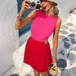 Outzidr A-Line Mini Dress-picture-15