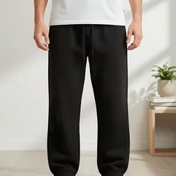 TEDWOODS Men Solid Mid Rise Relaxed Fit Track Pants-image-15