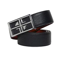 Provogue Men Textured Reversible Formal Belt image 5