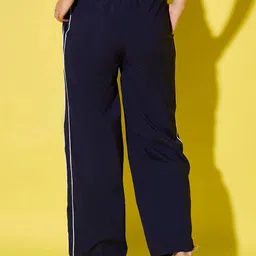 DIMPY GARMENTS Women Relaxed High-Rise Easy Wash Trousers image 4