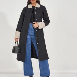 Styli Longline Single-Breasted Overcoats image 1